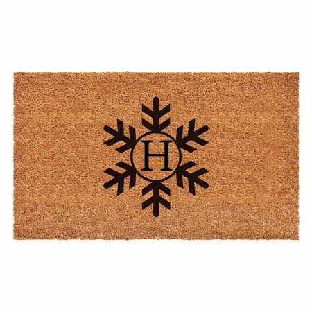 Calloway Mills Monogram Door Mat, Black, Natural, 24 in W x 36 in L 108792436H